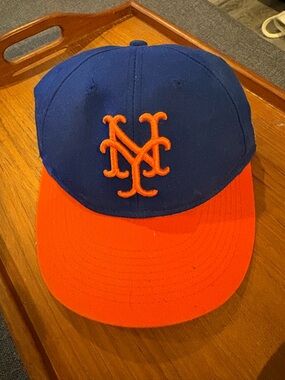 Kids Blue and Orange Baseball Cap with Team Logo